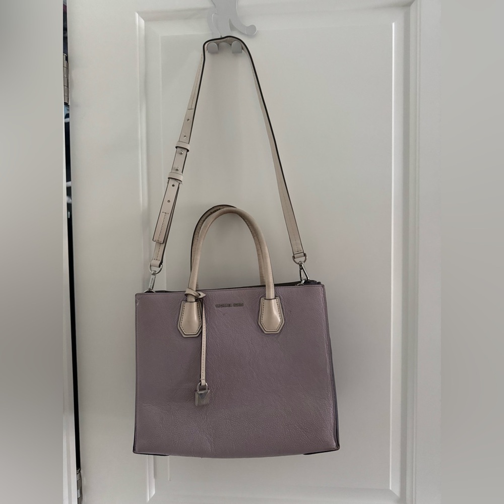 Michael Kors Purple Leather Bag